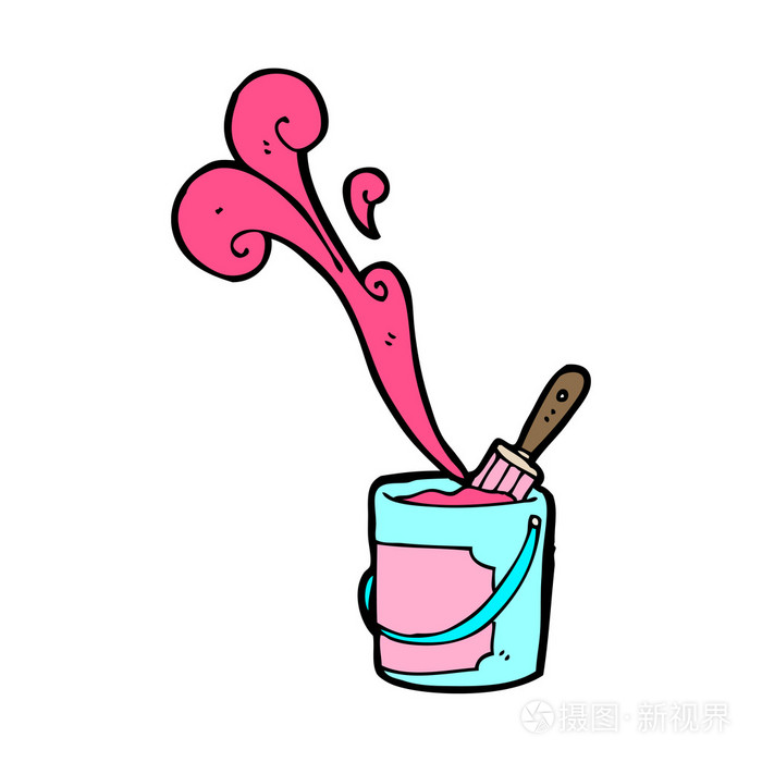 鲜艳的油漆插画-正版商用图片1bnm9h-摄图新视界