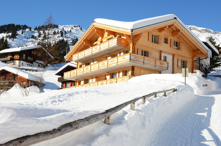 muerren，著名的瑞士滑雪度假村