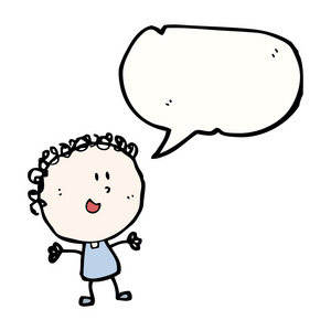 卡通说话涂鸦女人照片