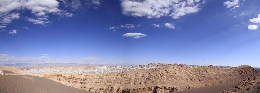 valle del luna谷的月亮，在阿塔卡马的智利