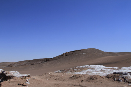 valle del luna谷的月亮，在阿塔卡马的智利