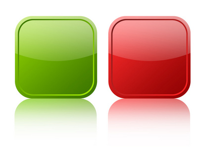绿色和红色按钮图片