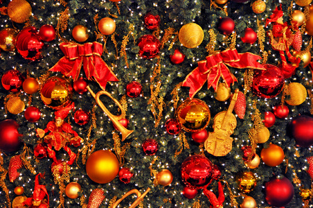 装饰的 cristmas 树