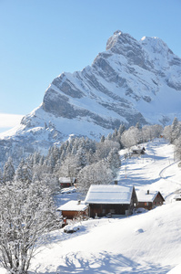 braunwald，著名的瑞士滑雪度假村