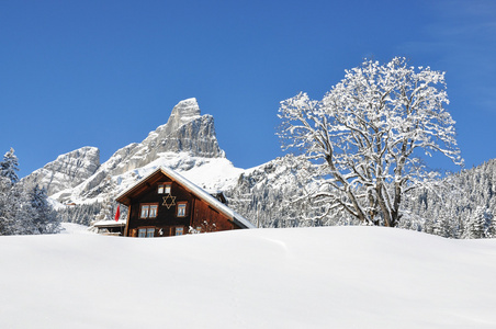 braunwald，著名的瑞士滑雪度假村