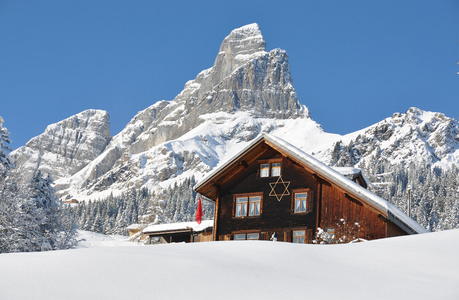 高山风光 braunwald 瑞士