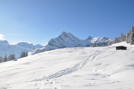 braunwald，著名的瑞士滑雪度假村