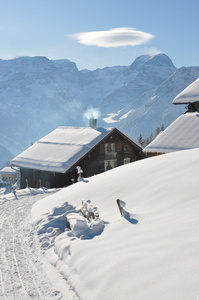 braunwald，著名的瑞士滑雪度假村