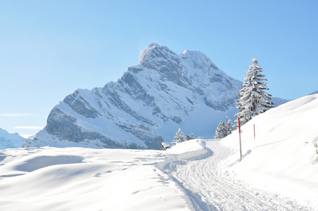 braunwald，著名的瑞士滑雪度假村