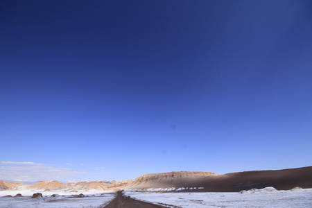 valle del luna谷的月亮，在阿塔卡马的智利