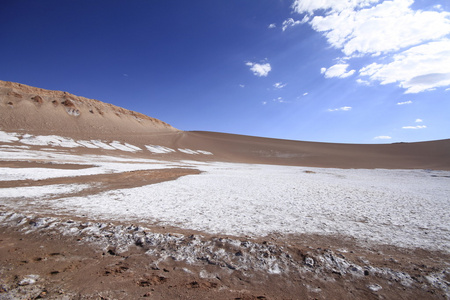 valle del luna谷的月亮，在阿塔卡马的智利