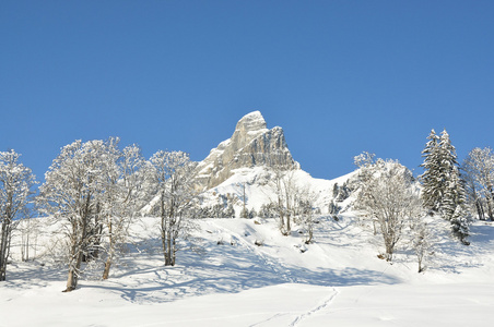 braunwald，著名的瑞士滑雪度假村