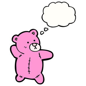 可爱的粉红色泰迪熊