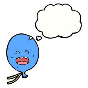 浮动蓝色气球