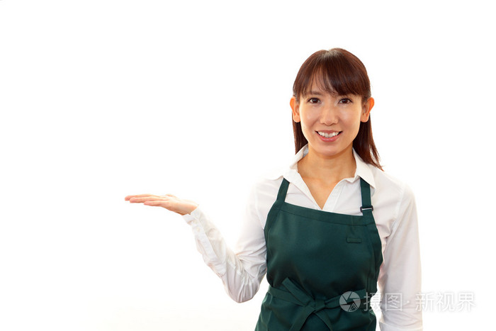 微笑女服务员