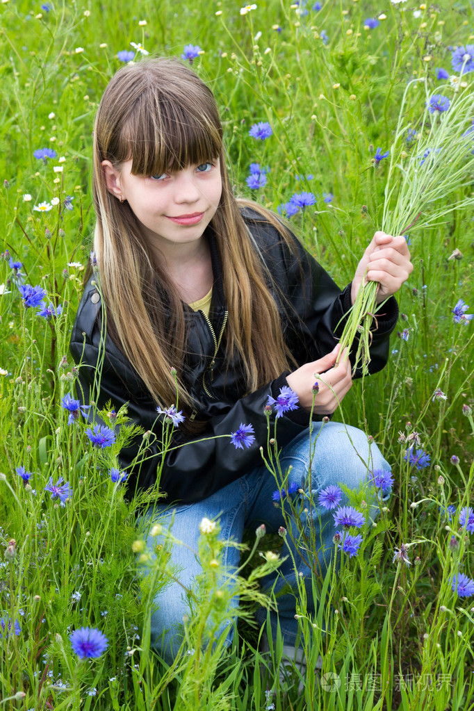 矢车菊的女孩jpg