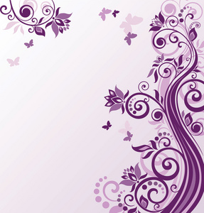 花卉紫背景