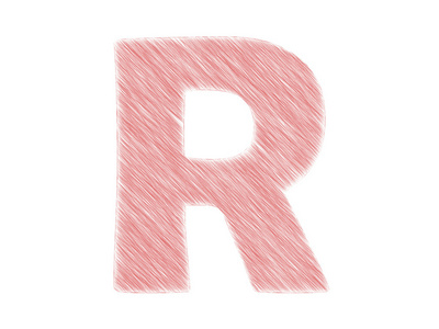 3d 呈现器的红色文本 r
