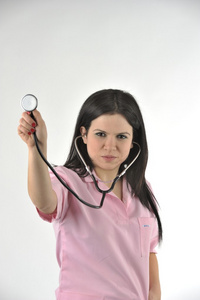 护士与听诊器