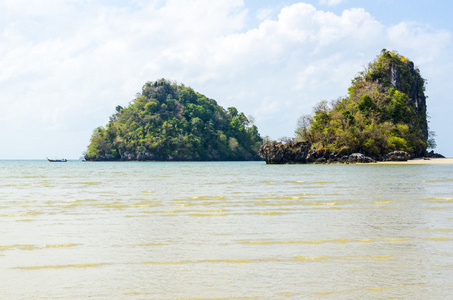 美丽的海海滩泰国甲米