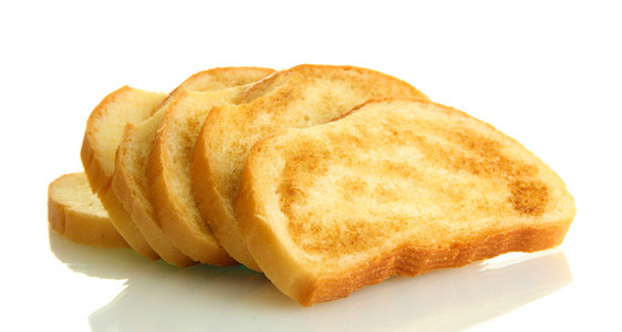 白面包土司 孤立在白色