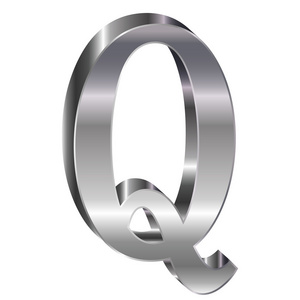 3d 银字母 q