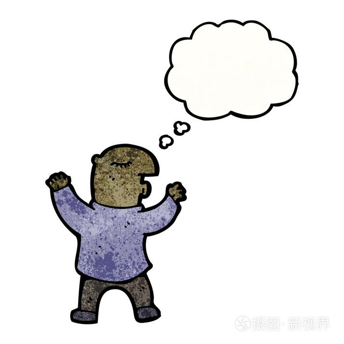 插画 矢量图 思考的人.eps