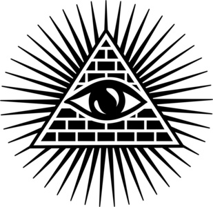 所有看见眼的无所不知的神-眼睛的普罗维登斯-象征照片