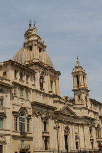 圣 agnese 在 agone 广场纳沃纳广场，罗马，意大利