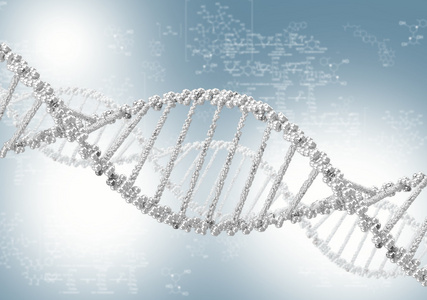 dna 螺旋结构的彩色背景