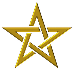 pi五角星-黄金比率照片