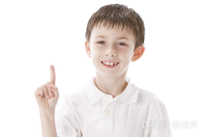 图像的显示一号微笑的小男孩