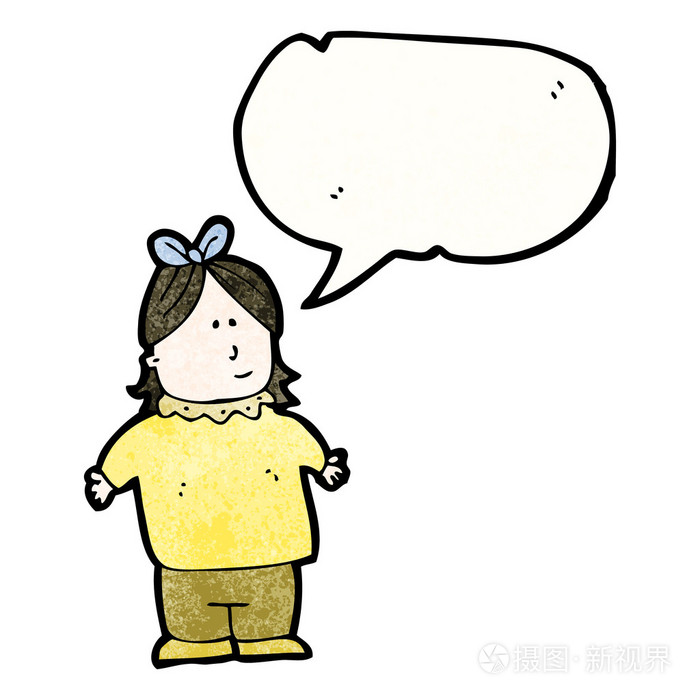 讲话泡泡的胖丫头