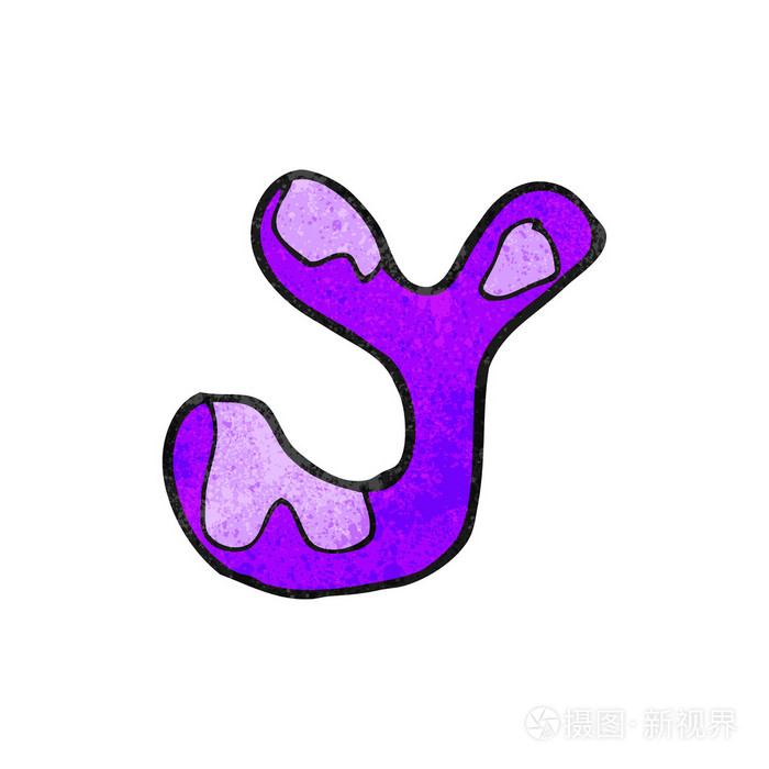 卡通字母 y