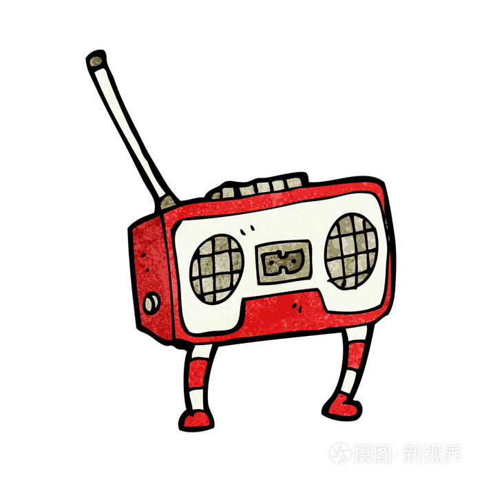 复古式录音机插画-正版商用图片1bpyf9-摄图新视界