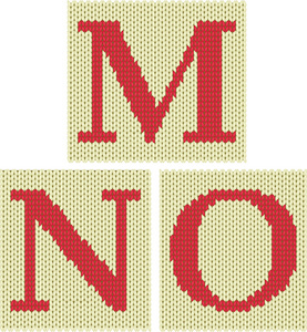 针织的数词套的针织侧面影像数字字母照片