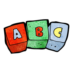 卡通字母块 abc
