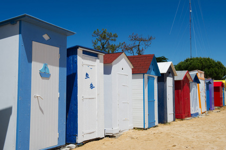 上岛 oleron 在法国海滩小屋