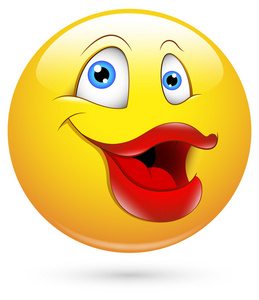 怪物的卡通形象.恶魔微笑还有疯狂的大嘴巴.