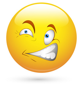 笑脸矢量图-害怕照片