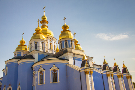 圣米迦勒镀金俄罗斯东正教修道院基辅，乌克兰