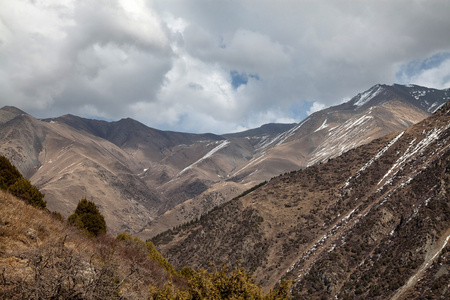 山风景。吉尔吉斯斯坦。ala 邸