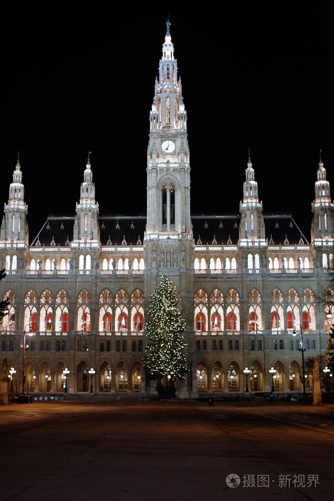 维也纳的夜景照片-正版商用图片1br1q2-摄图新视界