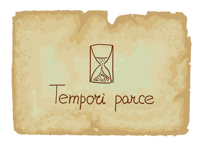 tempori parce是一个拉丁术语关于节省时间