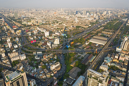 俯瞰曼谷市
