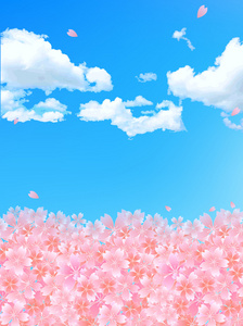 樱桃天空背景