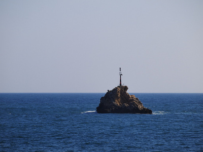 西班牙伊维萨岛海岸，巴利阿里群岛