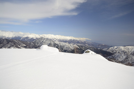 在冬天的高山种