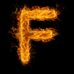 火焰字母 f