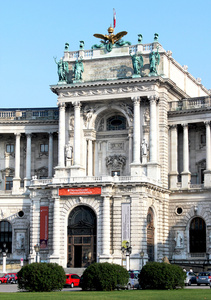 霍夫堡宫的入口，维也纳，奥地利
